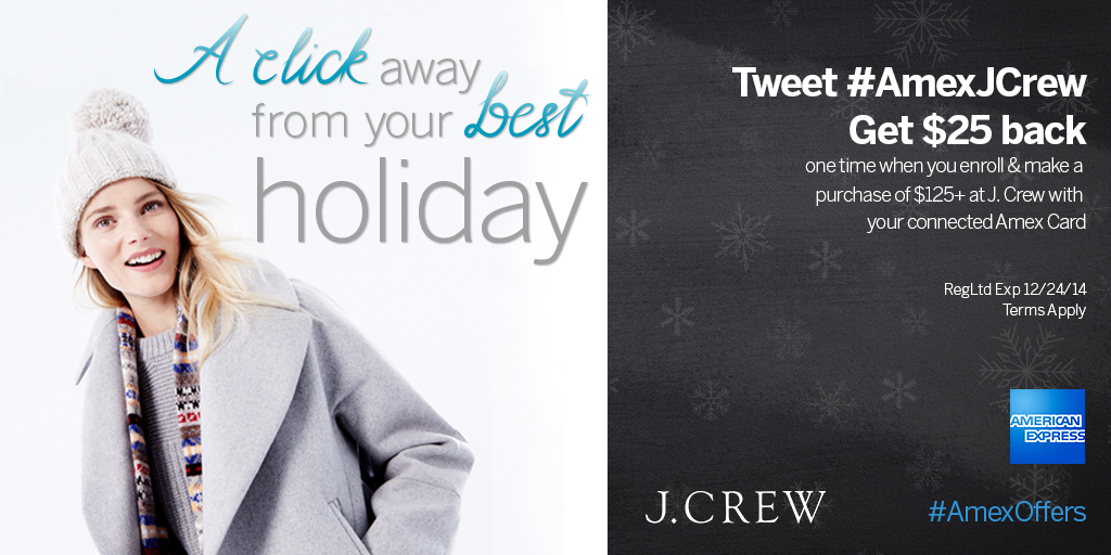 Amex x J. Crew Twitter Asset