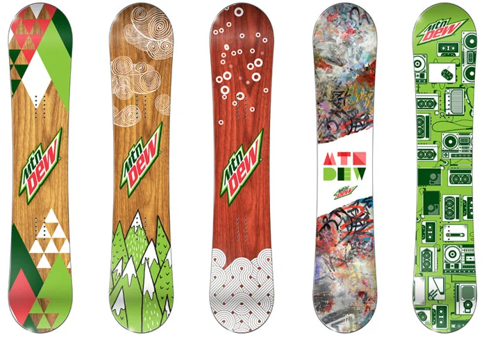 Mountain Dew Snowboards
