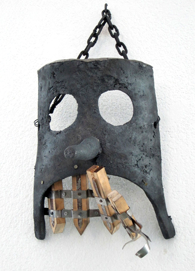'Loki' Cast Iron, Steel, Wood, Mischief. 18"x12"12". 2012. Photo © Nathan Cox