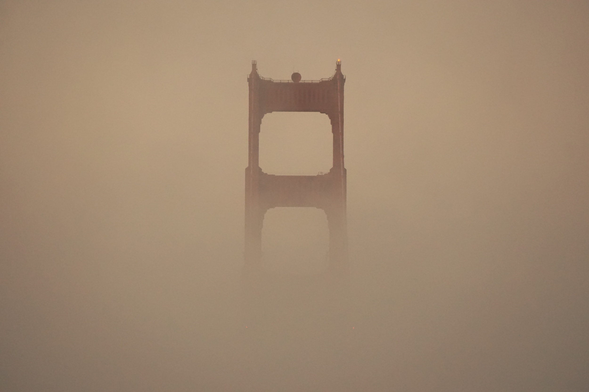 Golden Gate Bridge through the fog - San Francisco November 2015