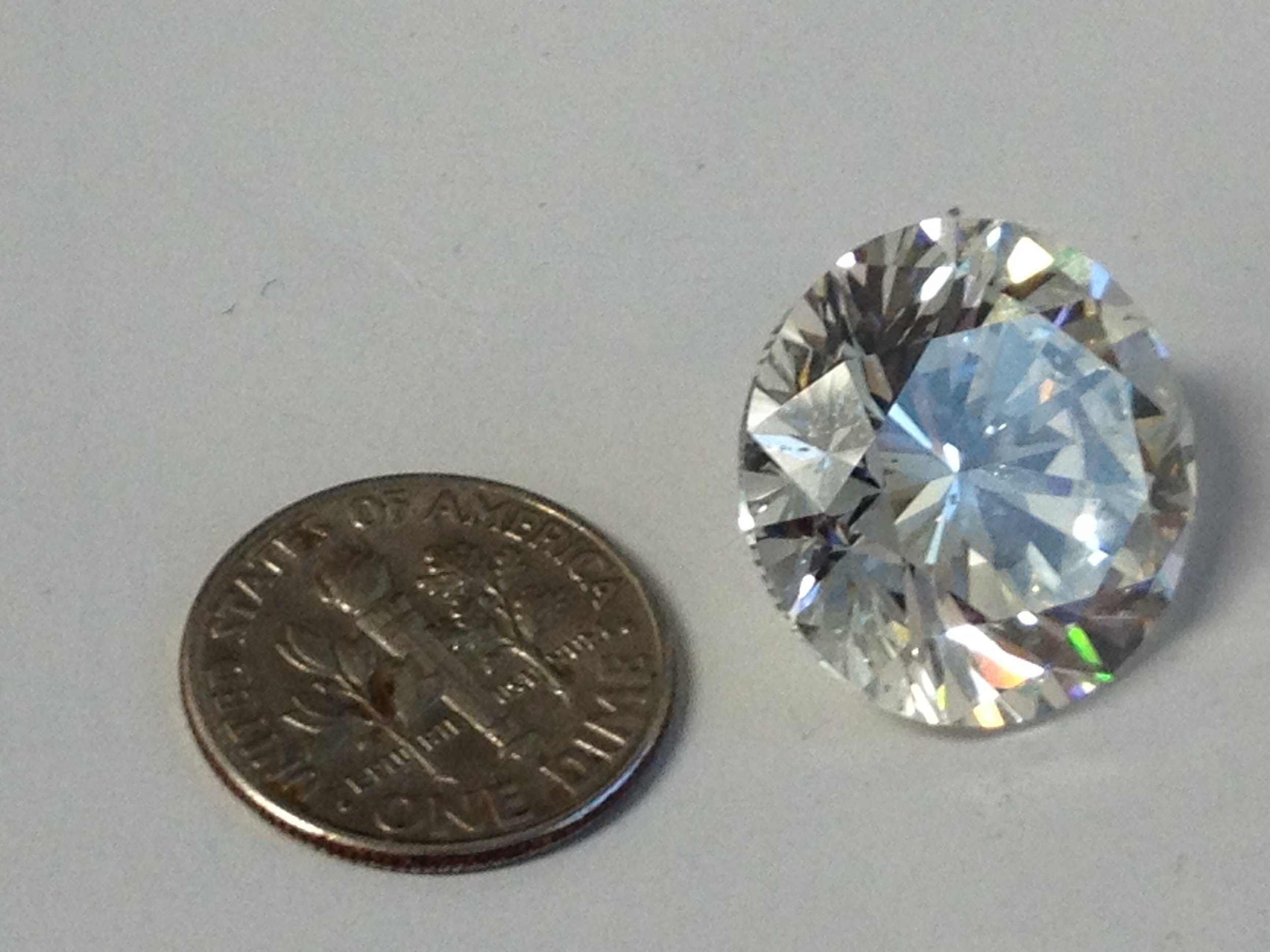 One Big Diamond: 24.12 carats... larger than a dime!