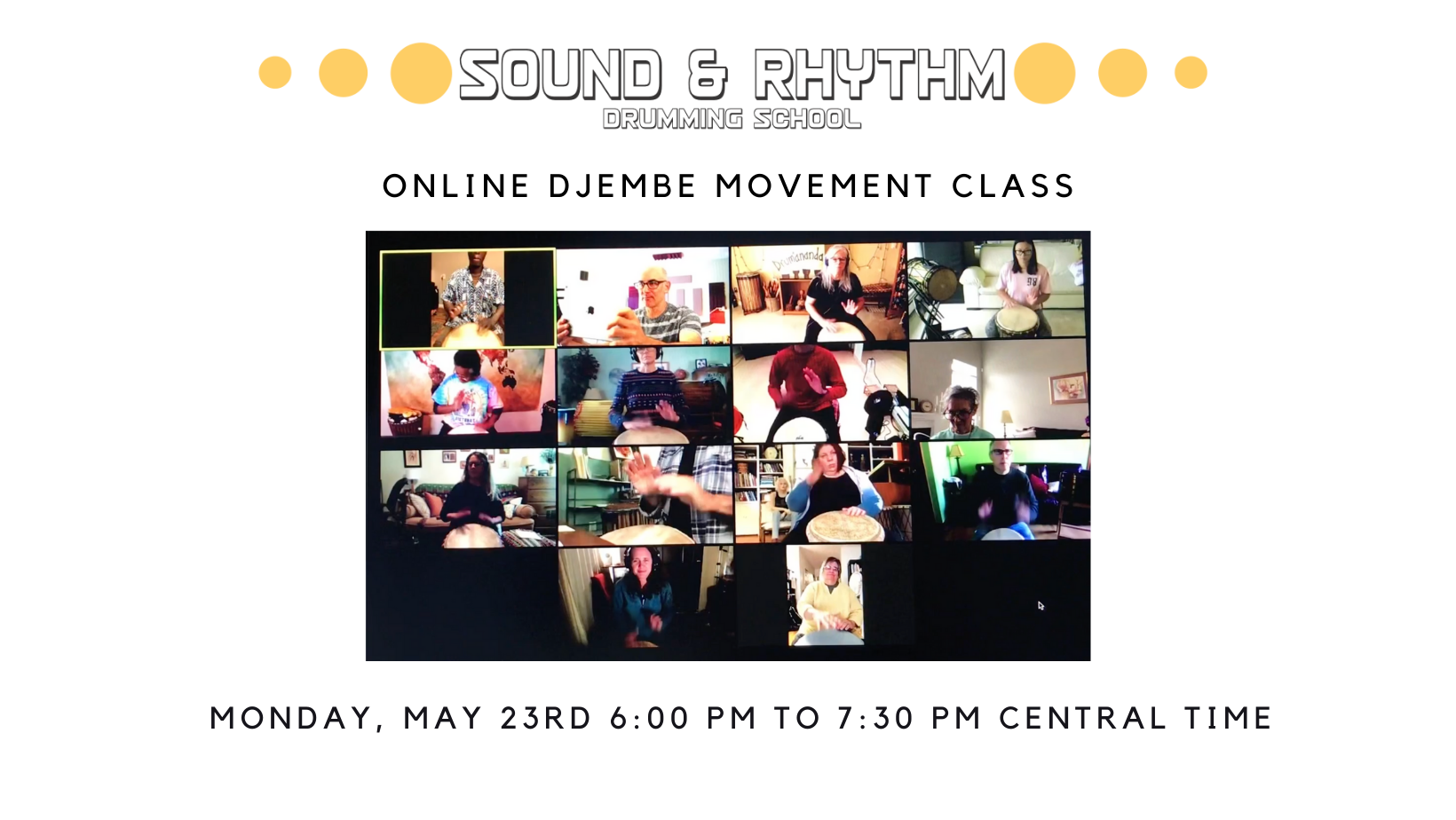 Online Djembe Movements Class