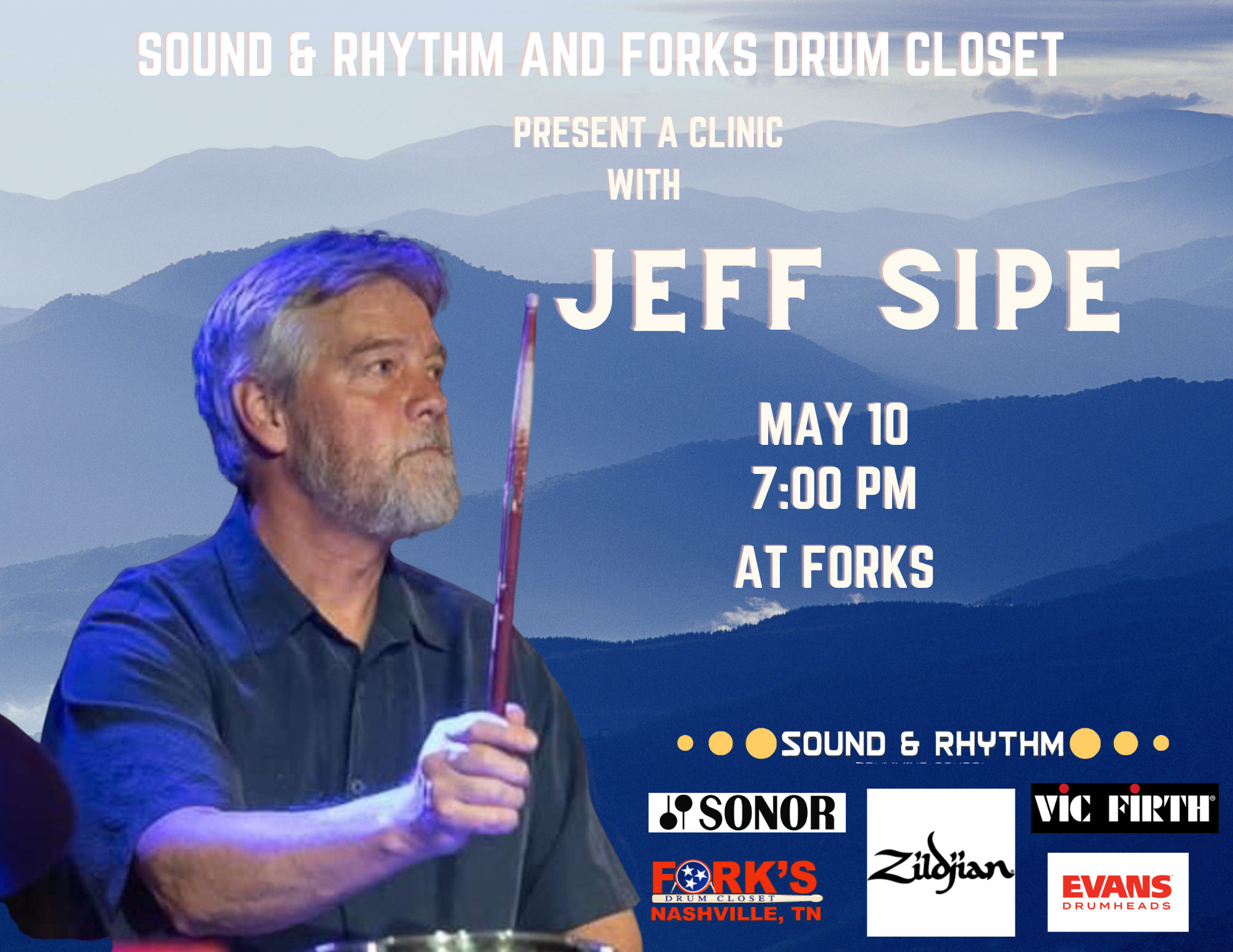 Jeff Sipe Drum Clinic at Fork's Drum Closet 