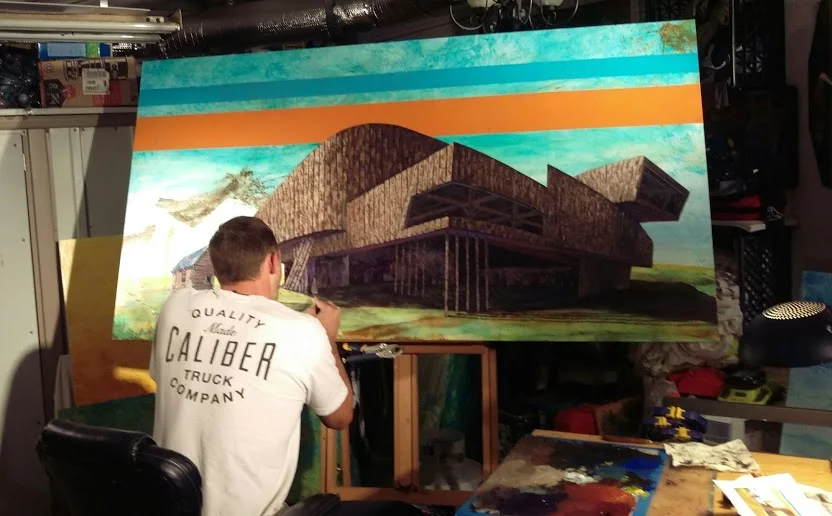Zaha Barn in process