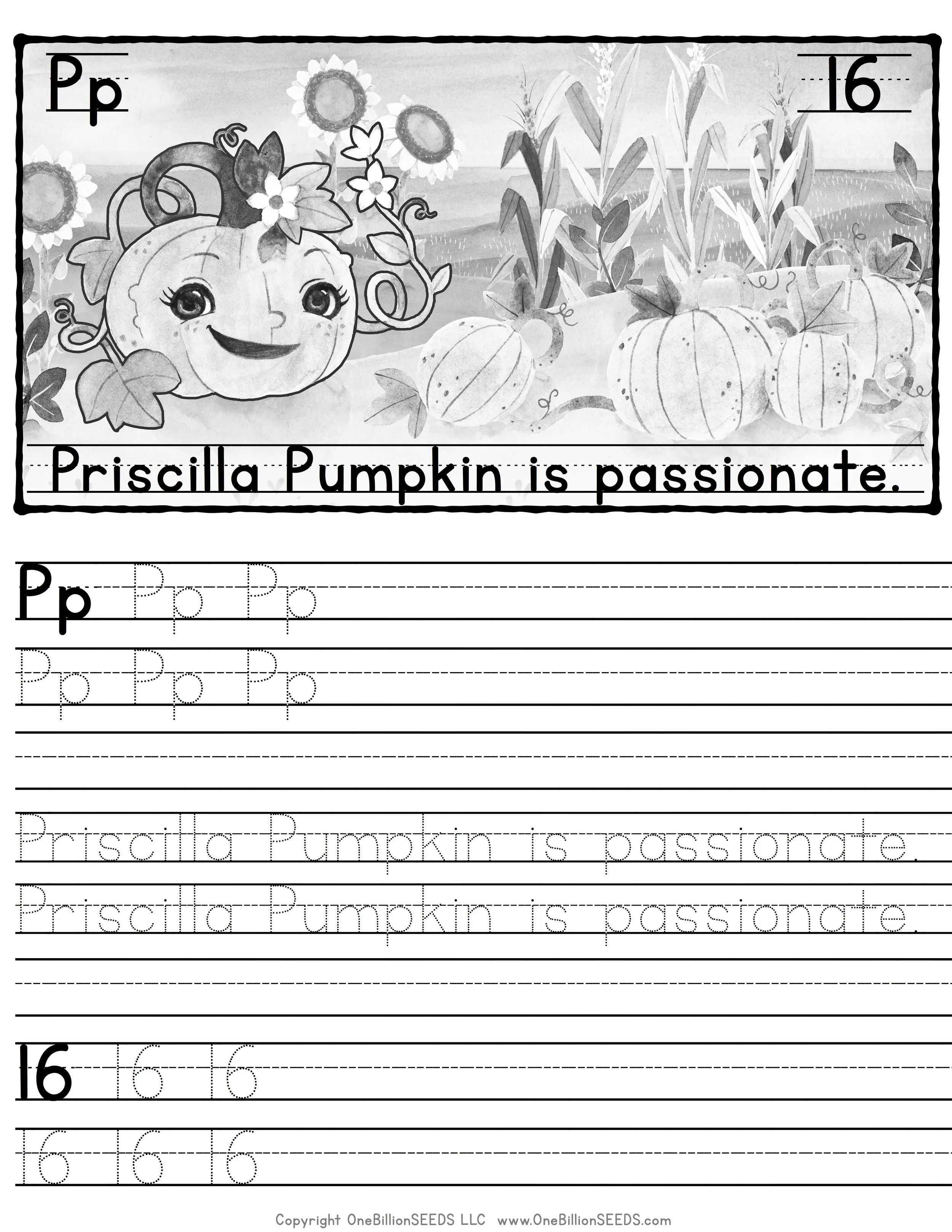 Pp#16-Writing Practice Page