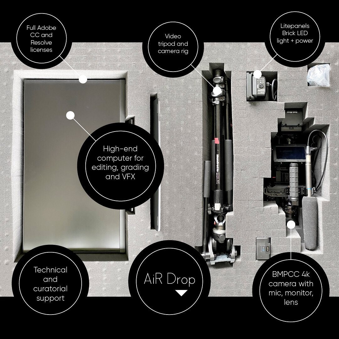 Apply now to become our next (remote) artist-in-residence. ⁣
⁣
📦 Each month we'll be shipping equipment to an emerging filmmaker to support their work. ⁣
⁣
🎥 The residency kit comprises: a fully rigged BMPCC4k camera, lens, tripod, LED light, and h