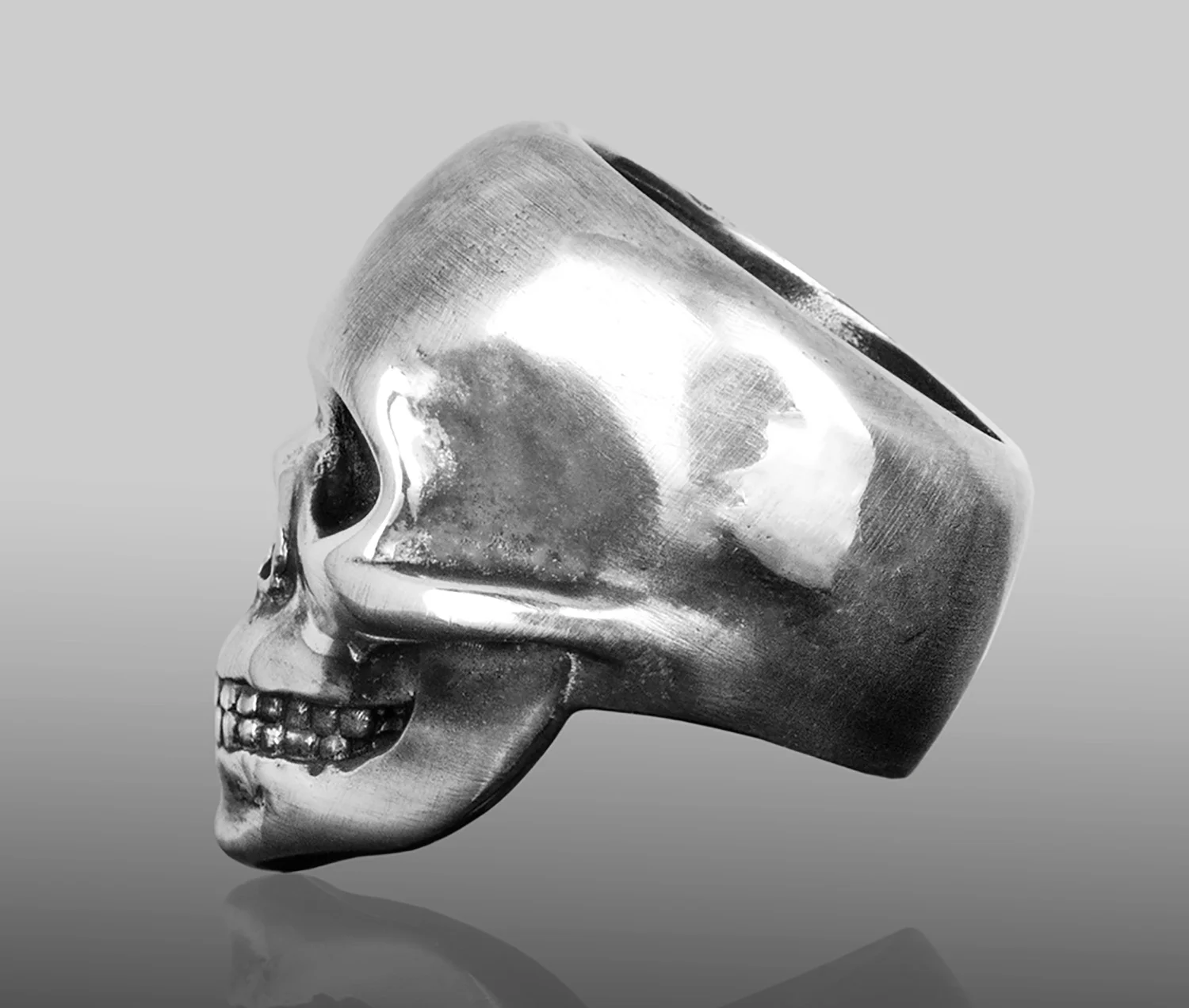 ICONIC ROCK STAR - An Artisan Handmade Silver Skull Ring. Unique