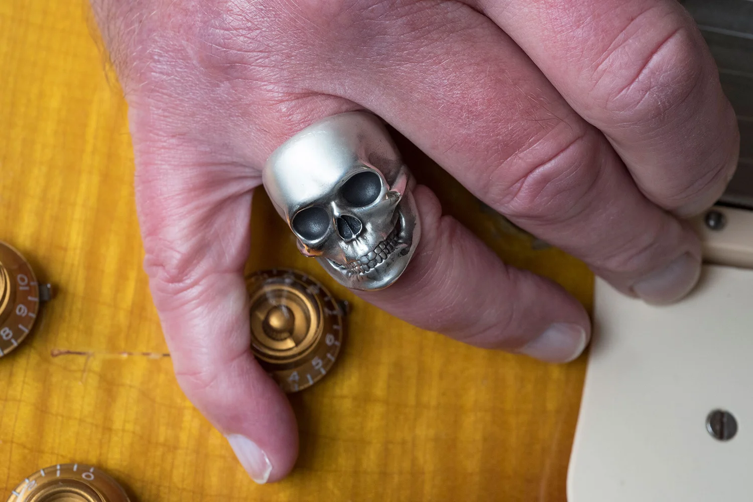 ICONIC ROCK STAR - An Artisan Handmade Silver Skull Ring. Unique 