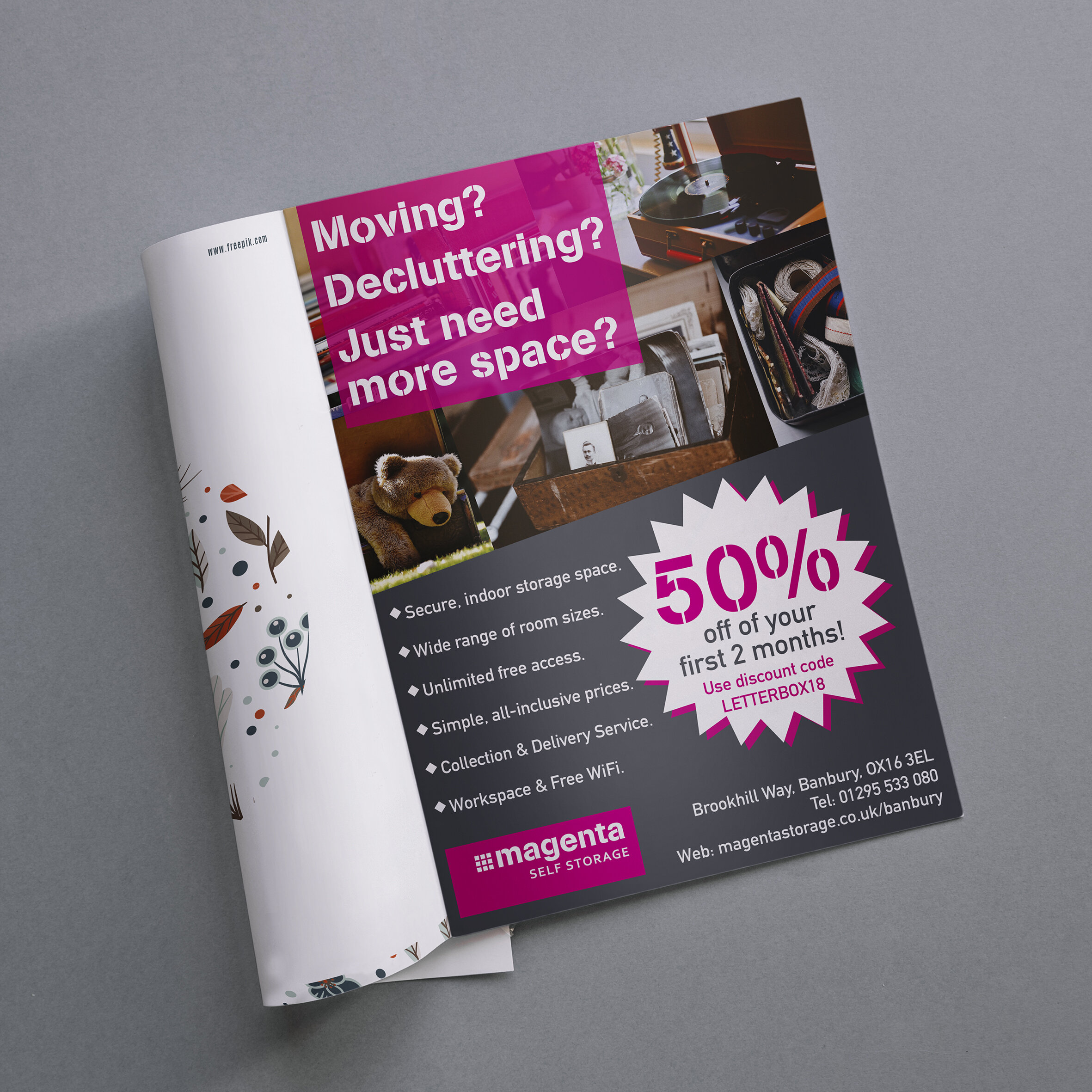 Magenta Storage Magazine Ad