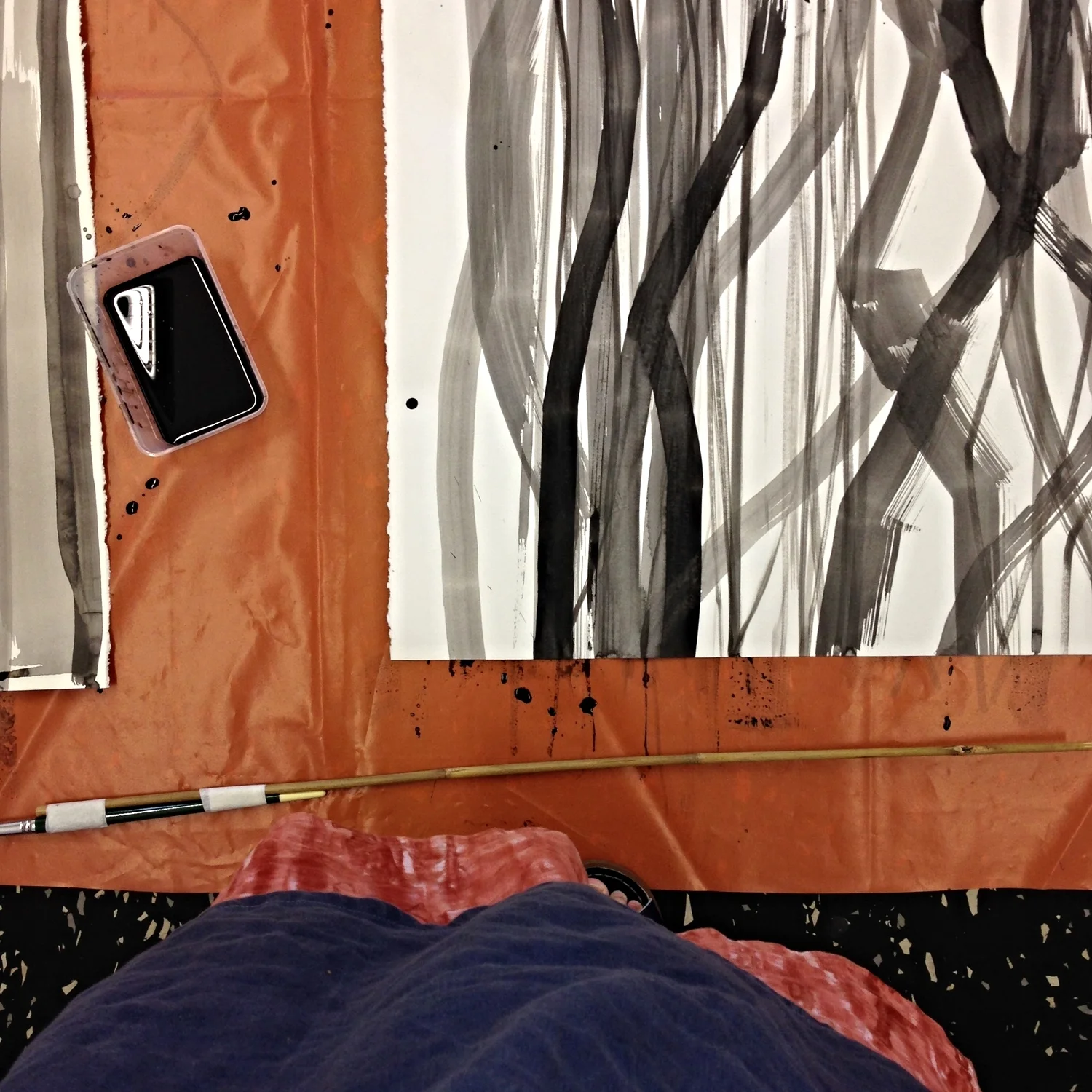 Thinking about 'text' and 'textiles' at Dorothy Caldwell's inspiring Sydney Workshop.