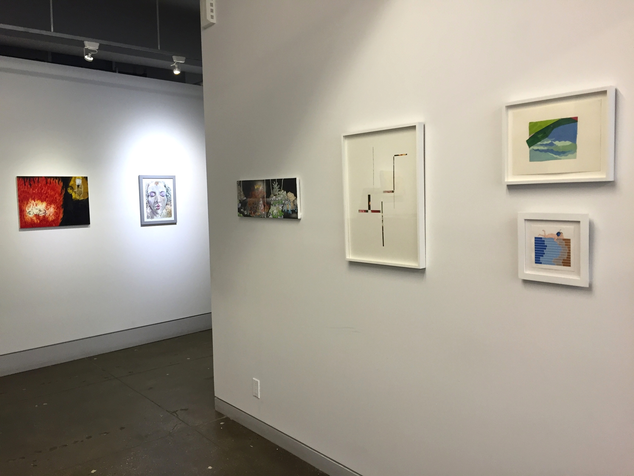  Small Works installation view  Left to Right: Samira Abbassy, Jessie Brugger, Michael Eade, Javier Romero, Patty Cateura, Lauren Gohara 