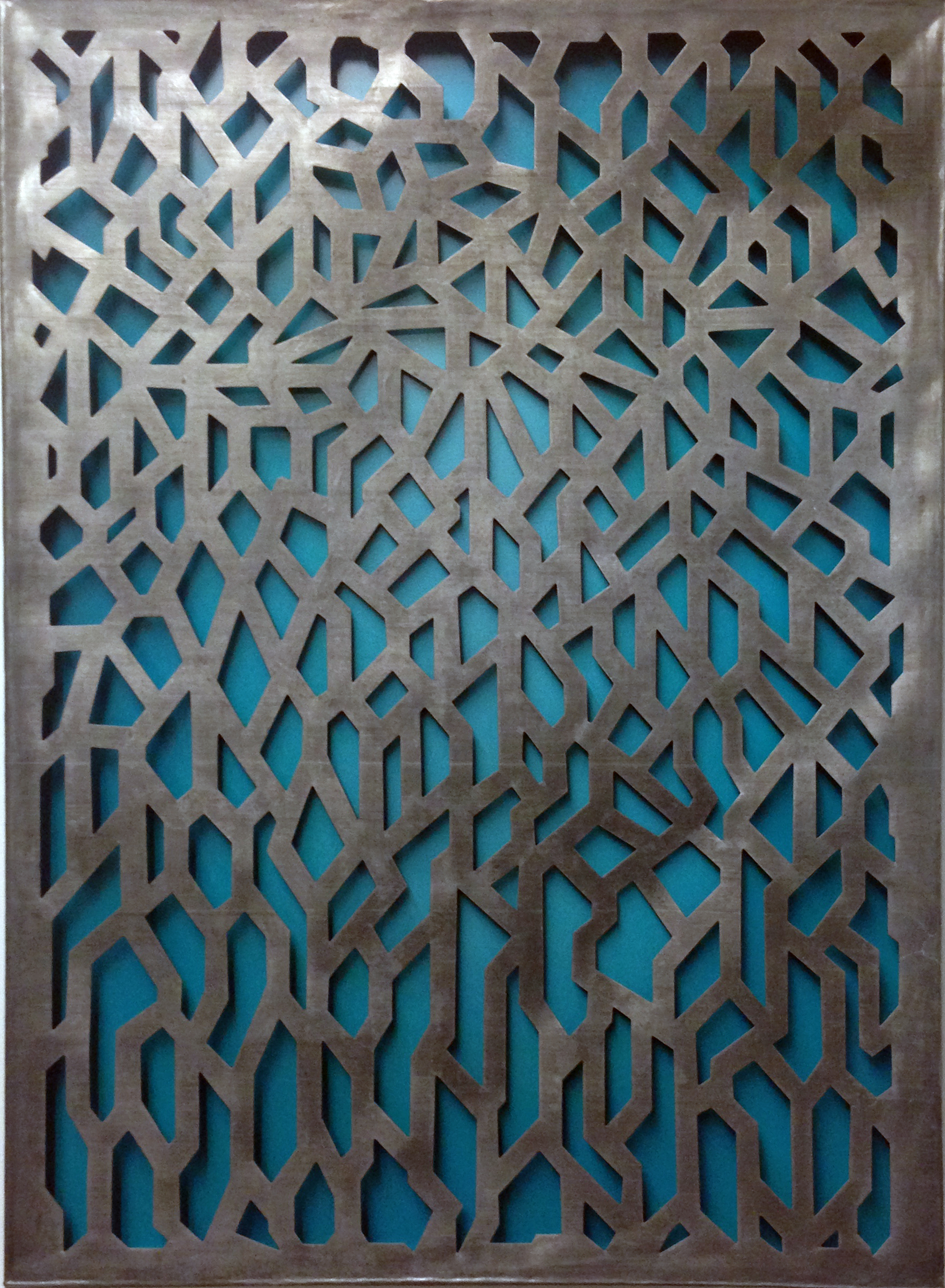 Carlos Vega Jali (Ice) oil and lead 48.25" x 34.25" x 2.5" Edition AP of 7, with 1 artist proof 2012
