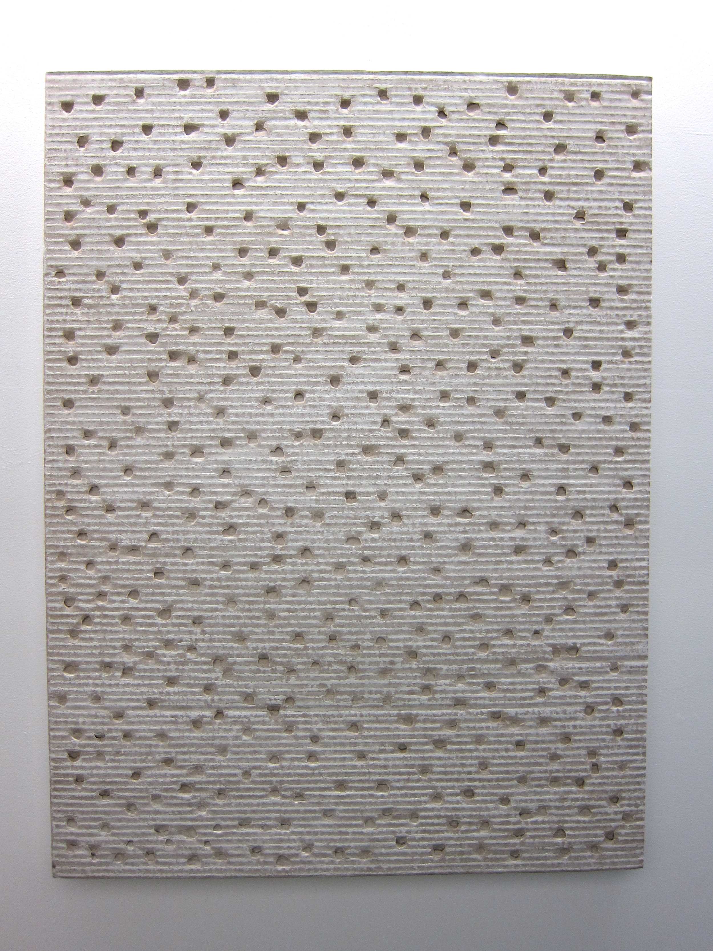  Tamiko Kawata Vertical Sound Cardboard and acrylic 39" x 40"   