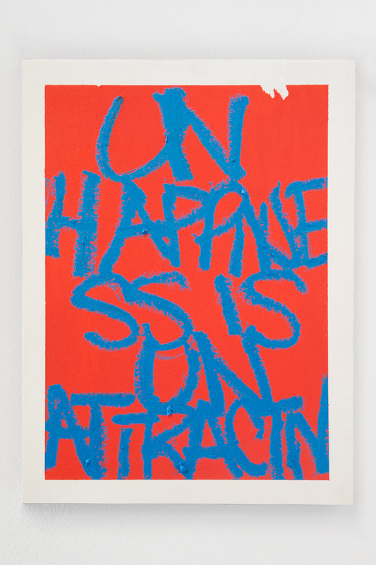 Alexandra Price Things He Says #1 Latex Paint and Oil Stick on Arches Oil Paper 2015