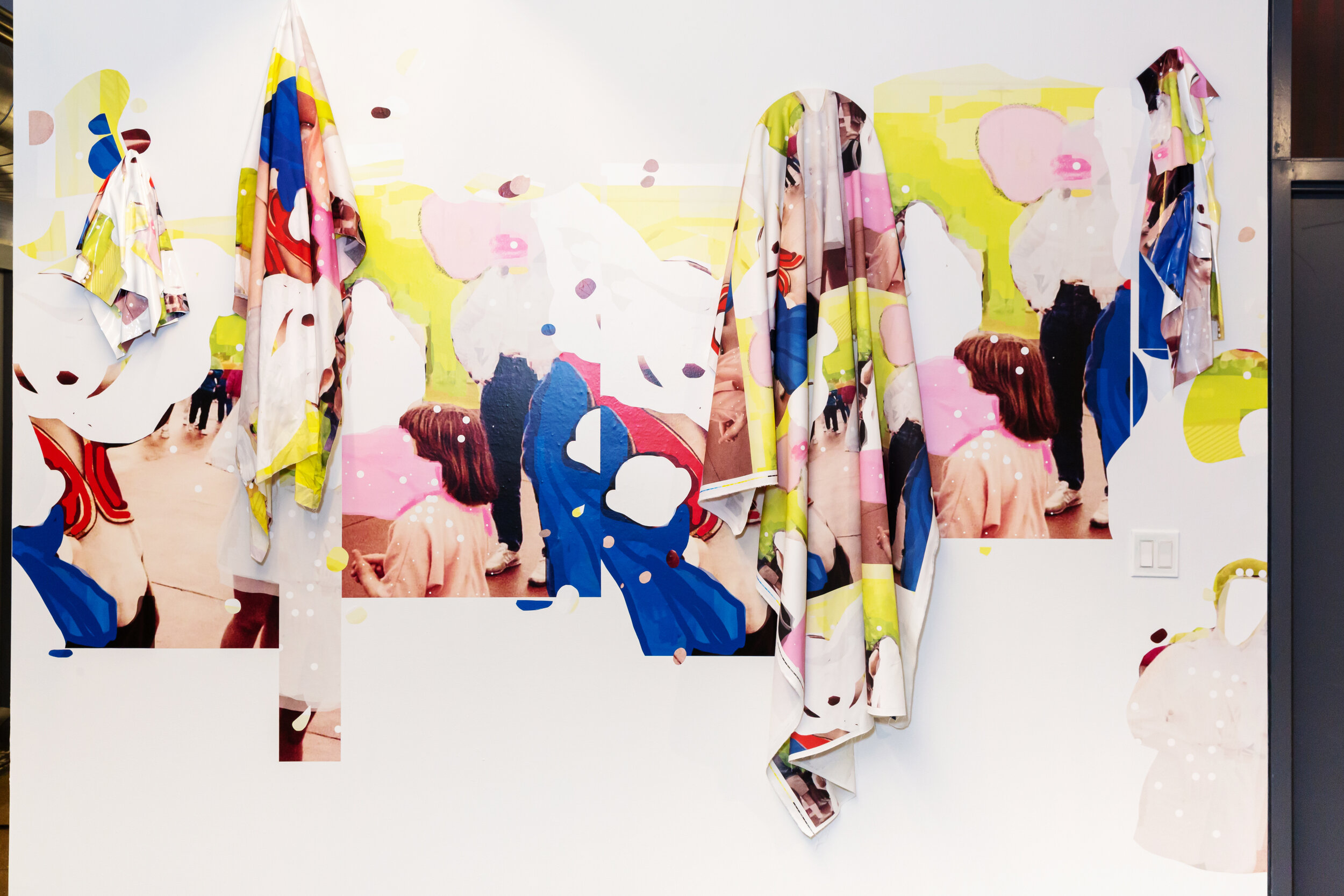  Katya Grokhovsky  Postcards from America, 2020  Digital prints, fabric 