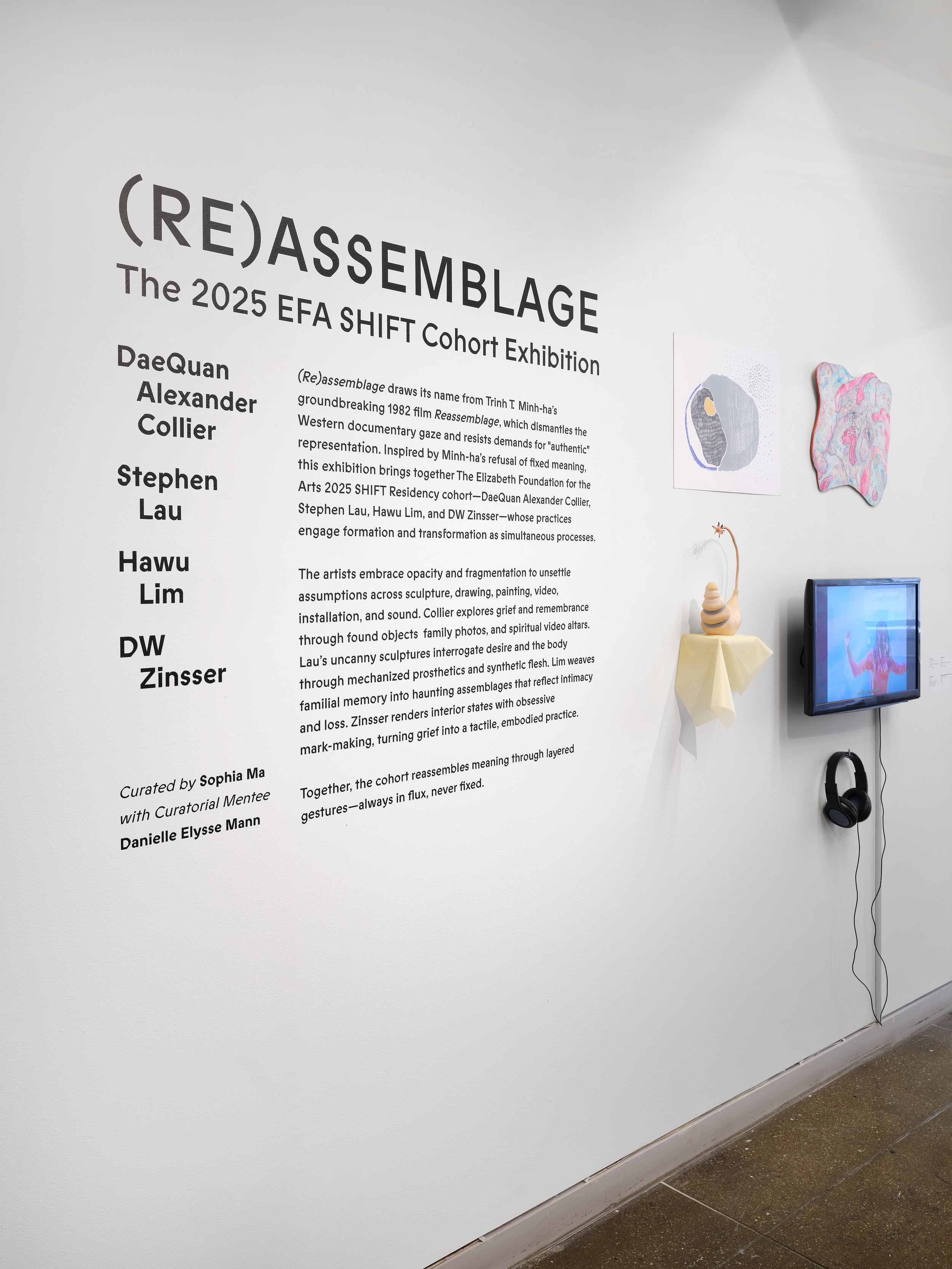 (Re)assemblage Installation view at EFA Studio Program, New York, 2025