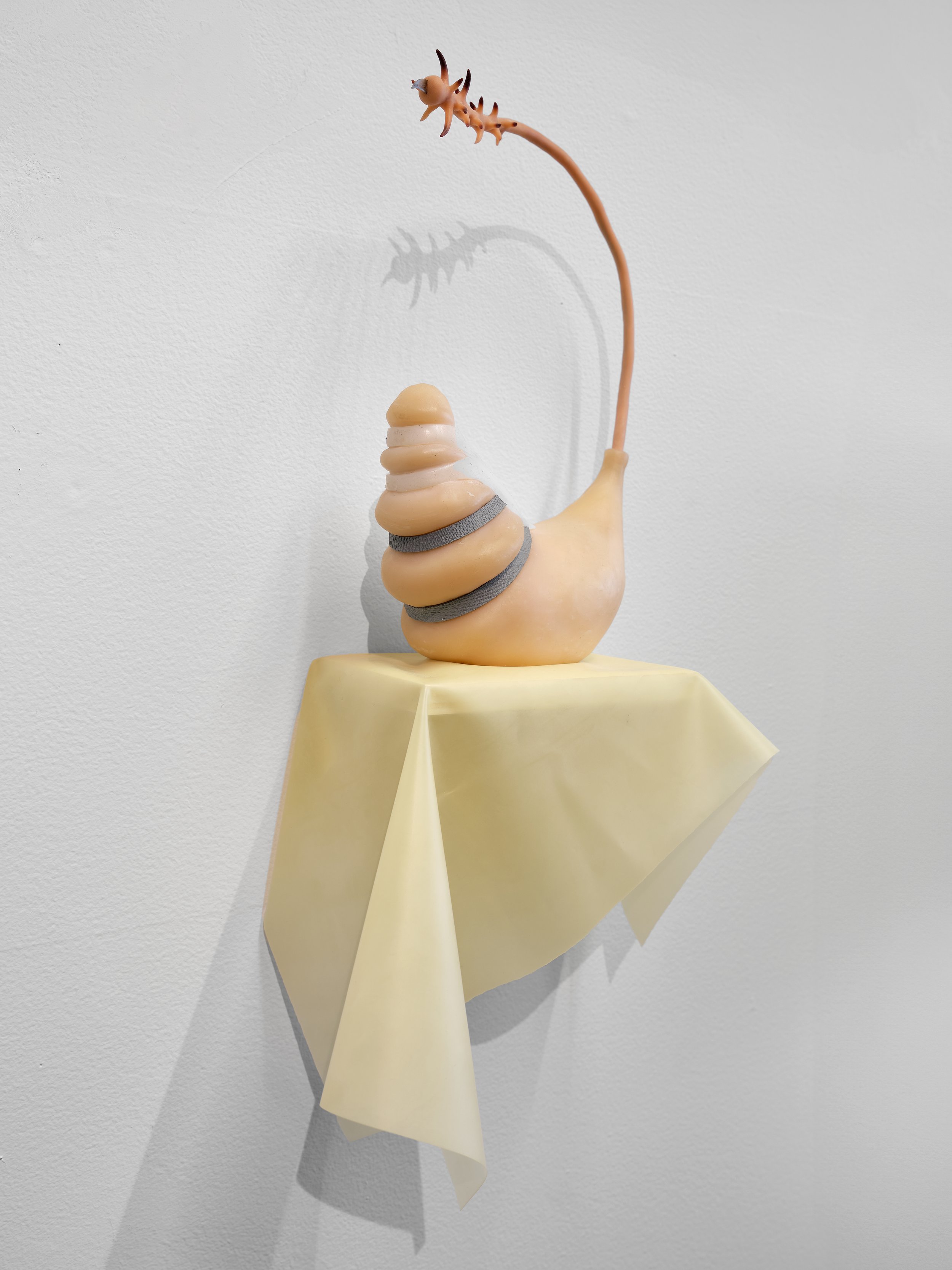 Stephen Lau, Rat , 2023, Polymer clay, armature wire, scalpel blades, 10 x 6 x 2.5 inches