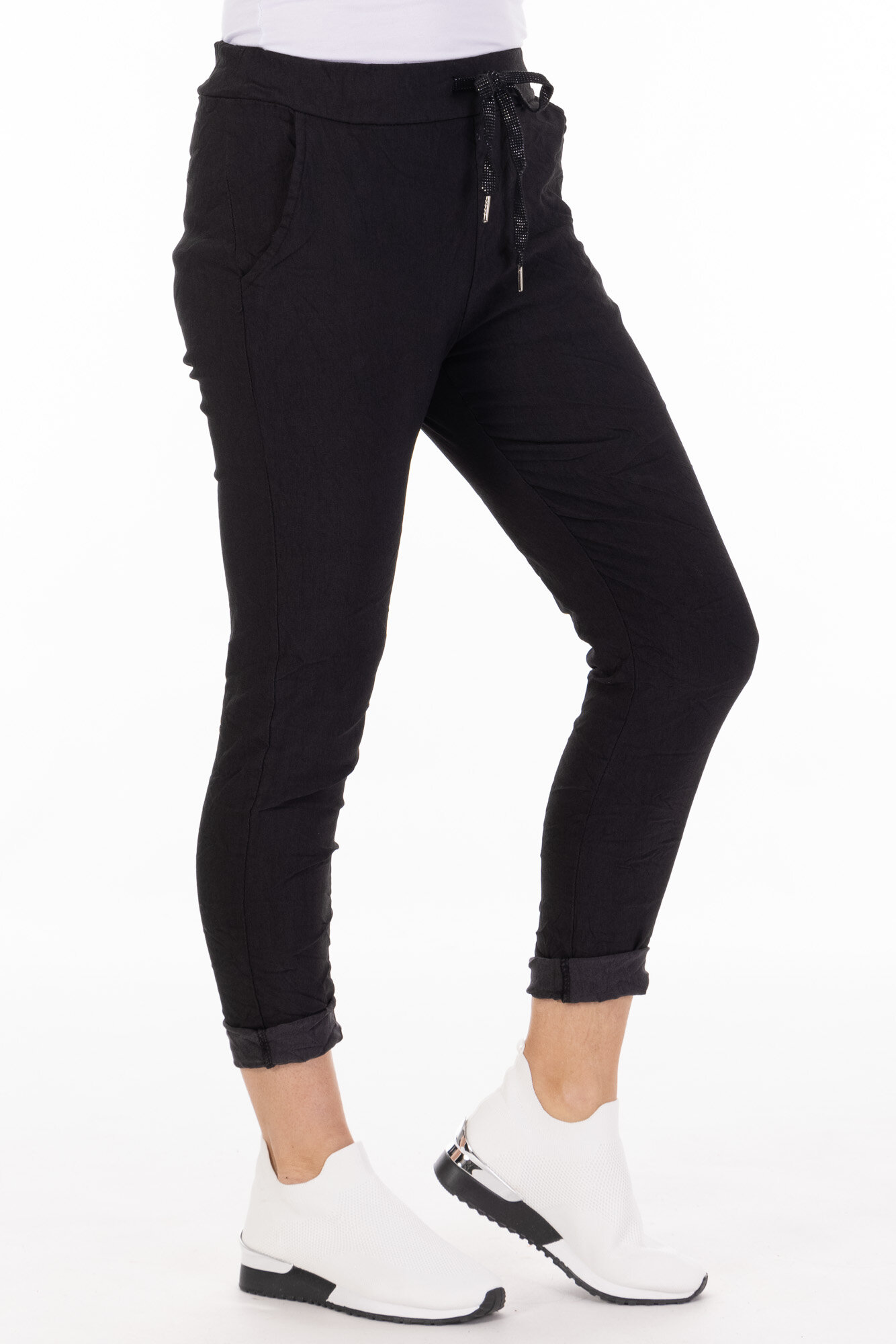 4 way stretch magic trouser navy blue — Fizz Fashion