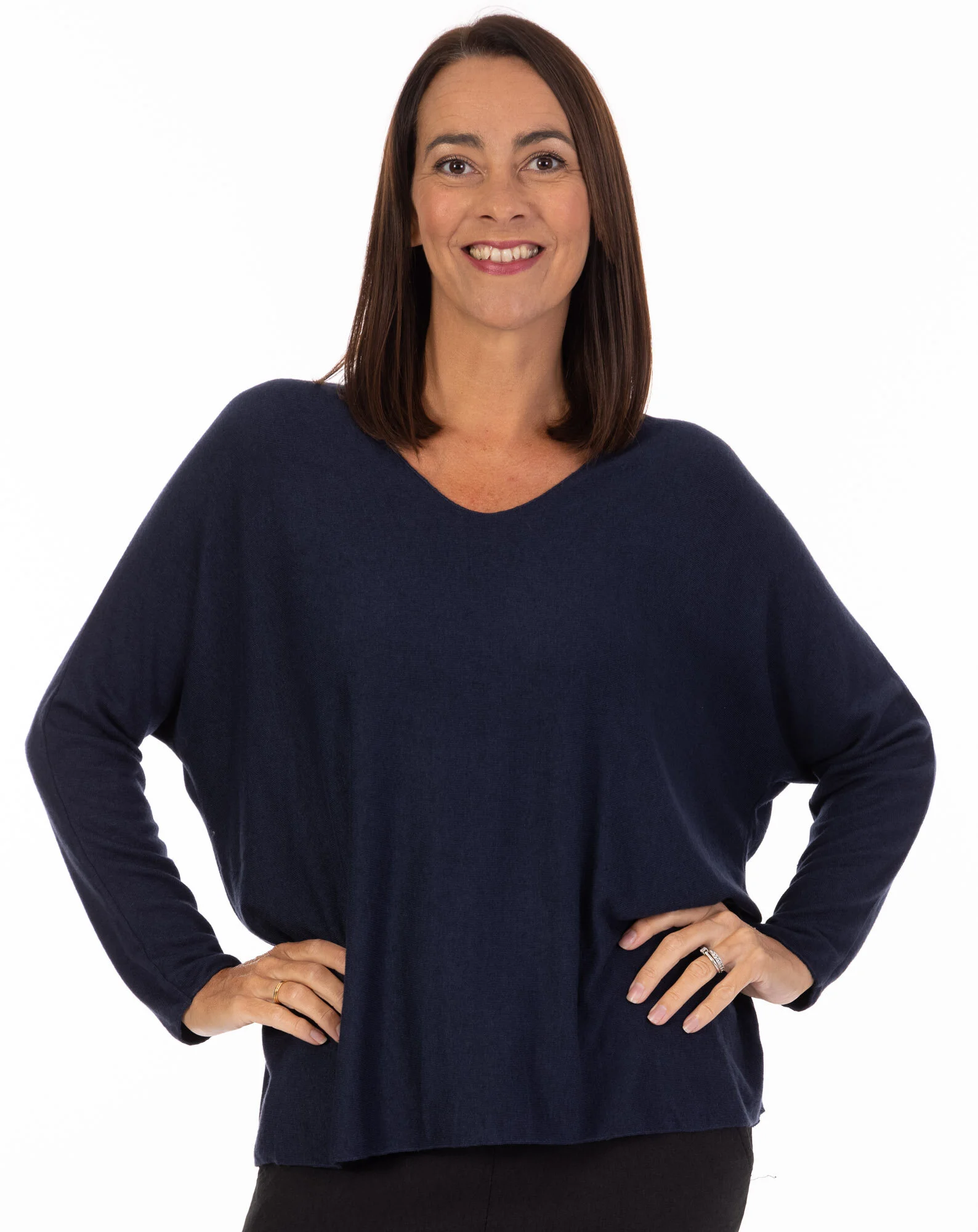 plus size blue sweater