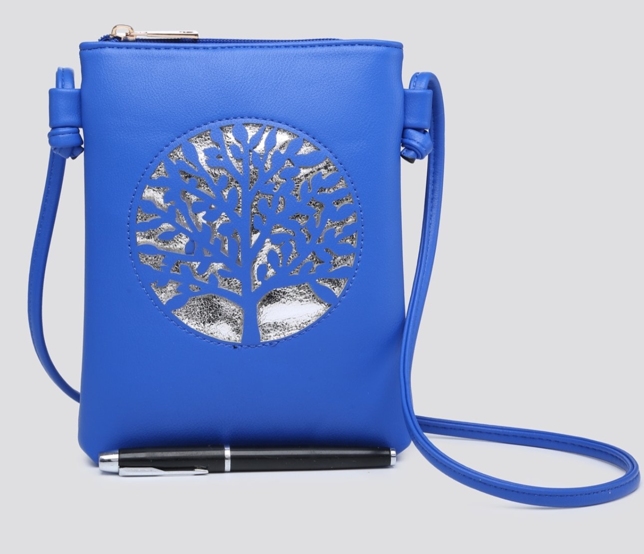 Gavi mini crossbody bag in royal blue – Angela Valentine Handbags