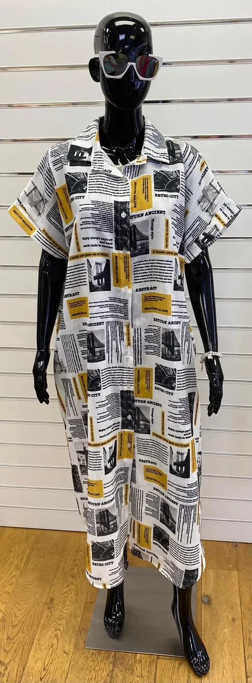 newspaper print shirt dress COLLUSION Plus exclusive mini shirt dress in newspaper print