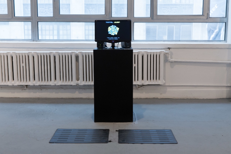   Caitlin Foley &amp; Misha Rabinovich,   Total Jump , 2014. Multimedia installation kiosk. 