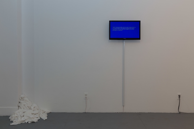   Katya Grokhovsky,   Found and Lost—Found and Lost , 2014. Looping video, 3 minutes; scented cotton. 
