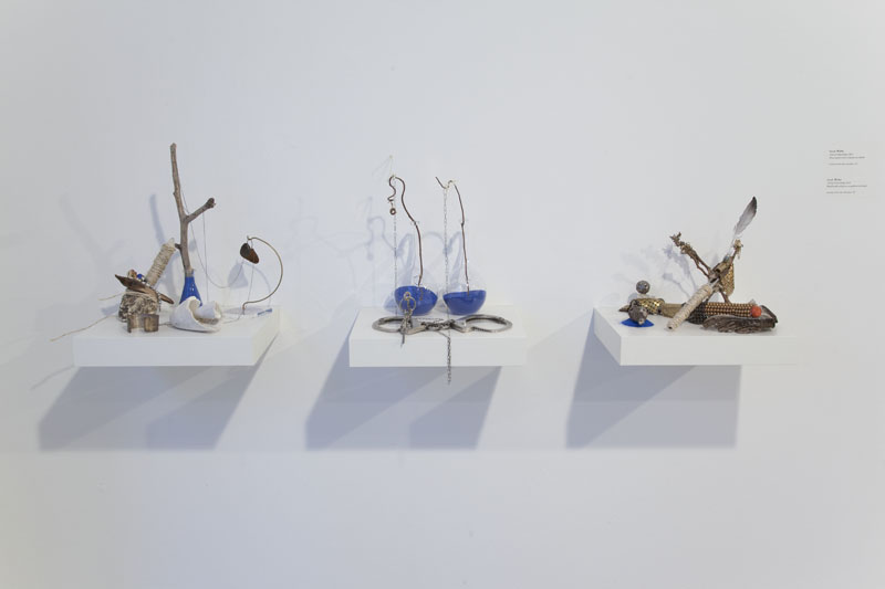   Sarah Walko,   Tools of Vulnerability , 2013. Several found object sculptures. 