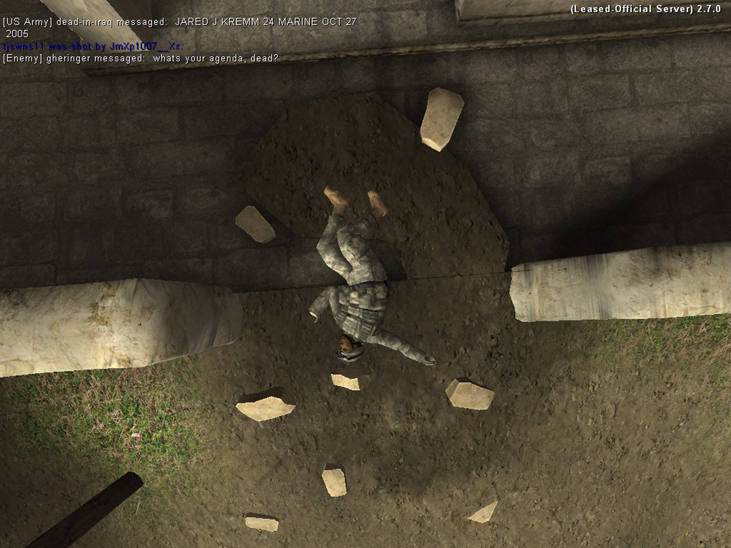 Joseph DeLappe, "dead-in-iraq", 2008, Still from projected video, 18:56