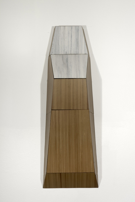   Whiting Tennis,   Choir Girl , 2008. Plywood, linoleum, adhesive, 24 ½ x 8 x 5 inches. 