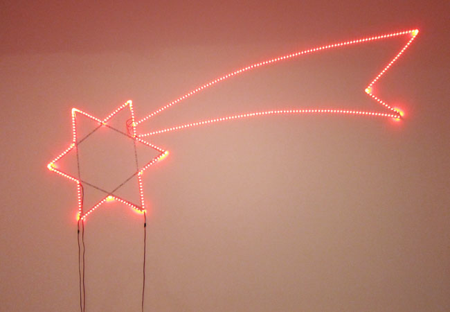   Hubert Czerepok,   Everything is Darkness,  2012. LED installation. 