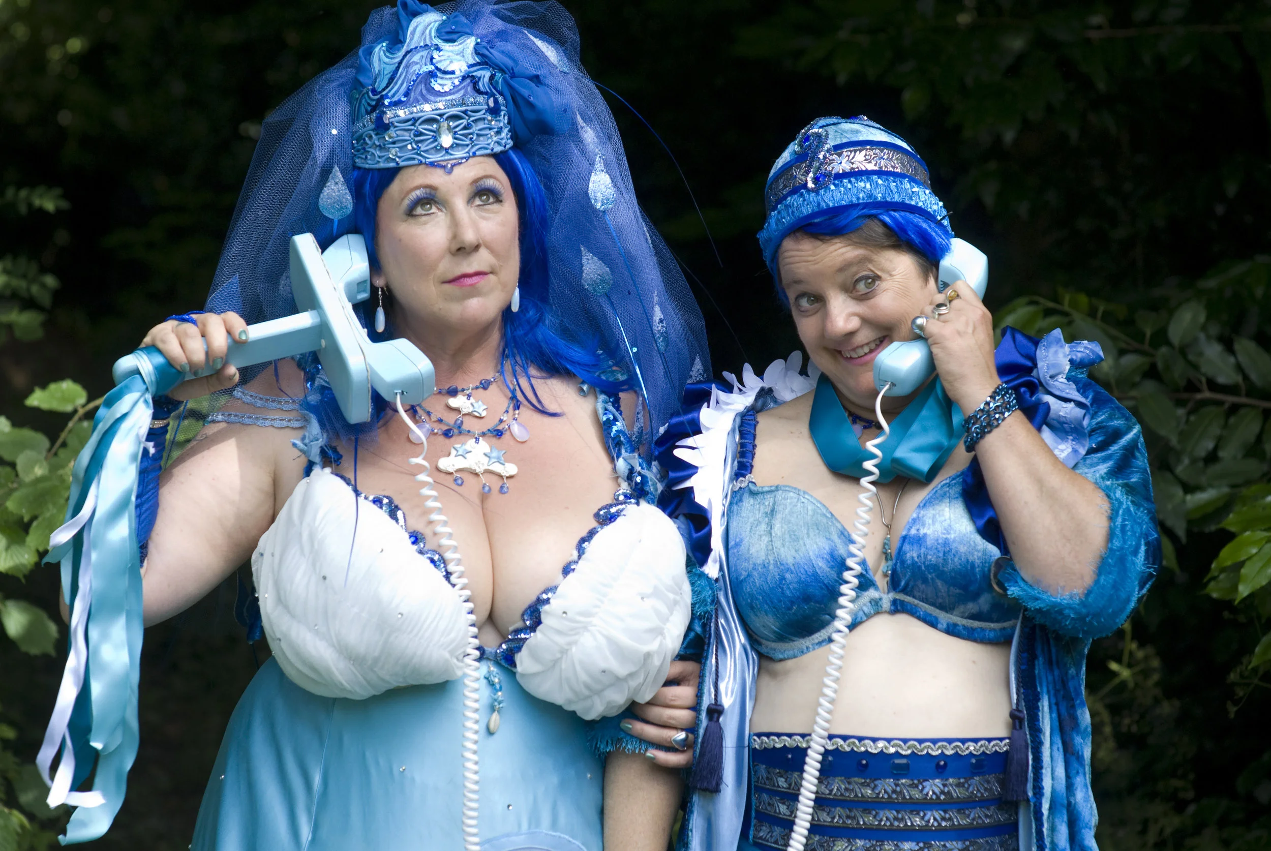 Image: Beth Stephens and Annie Sprinkle, Blue Wedding to the Sea, 2009.