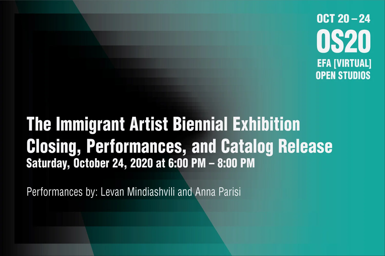 Closing Reception and Catalog Release with Performances by Levan Mindiashvili and Anna Parisi