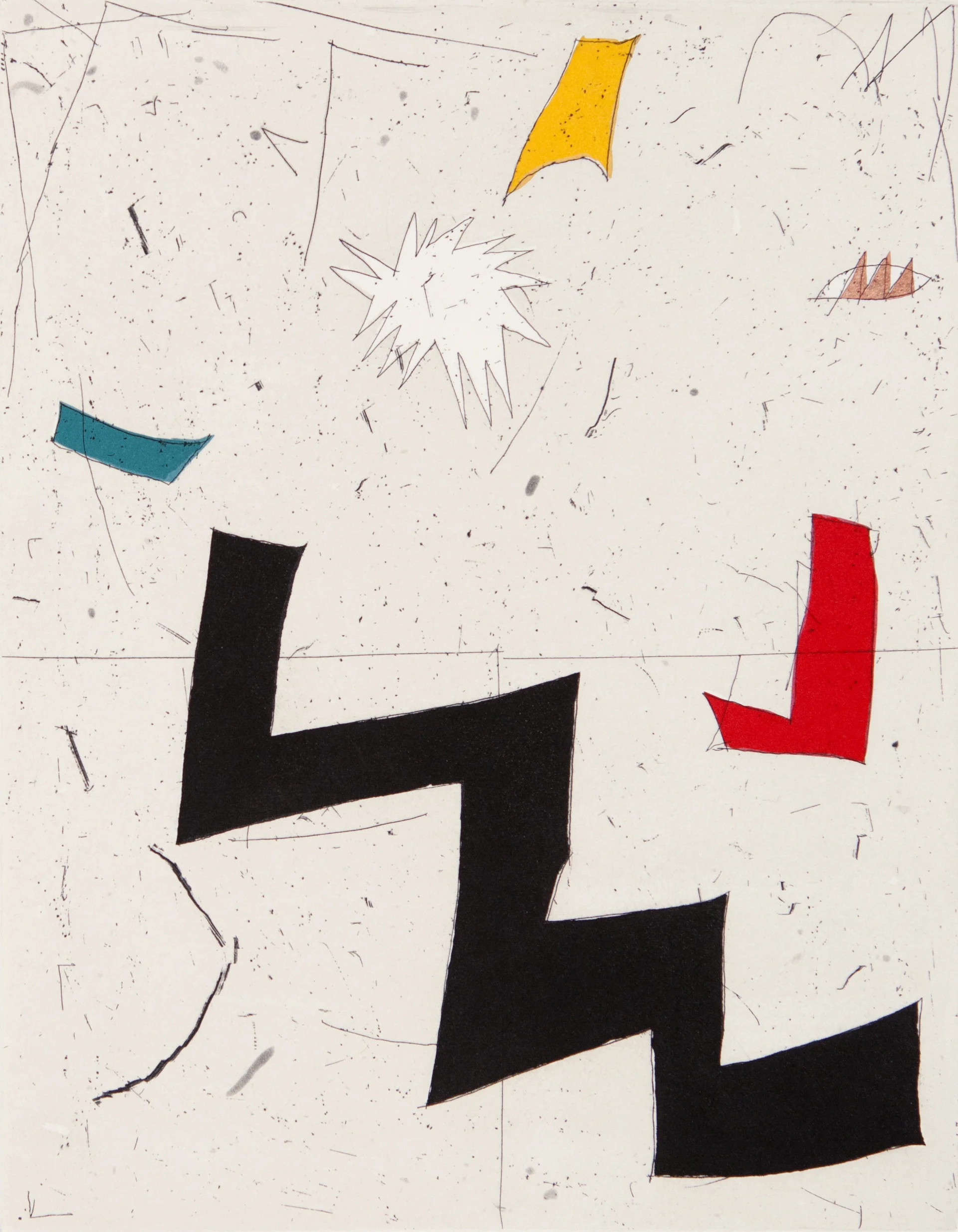 Joseph Hart Bad Math II , 2012 Color Intaglio with Chine Collé