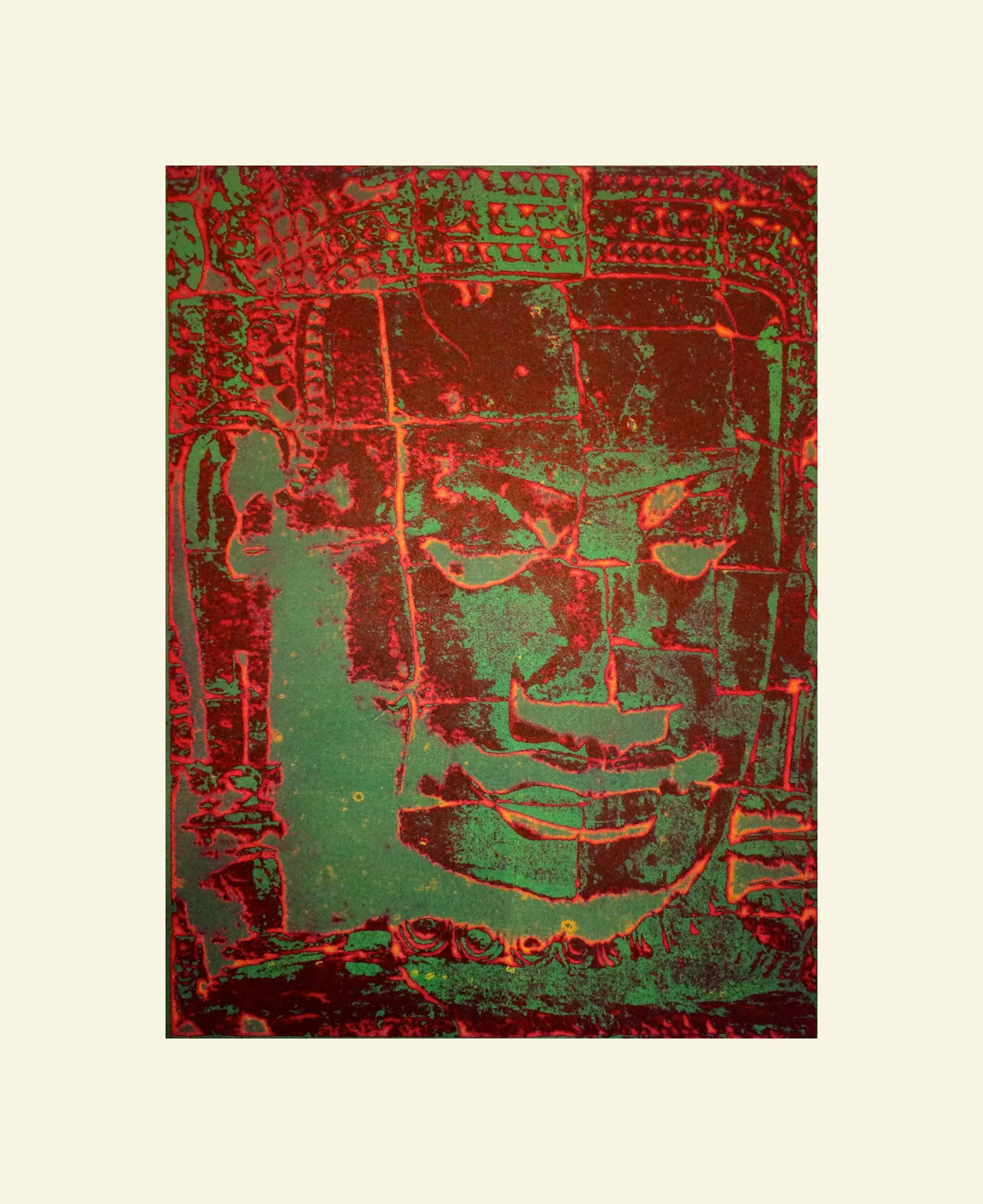 Elizabeth Langer Electric Buddha , 2012 Two plate photo etching
