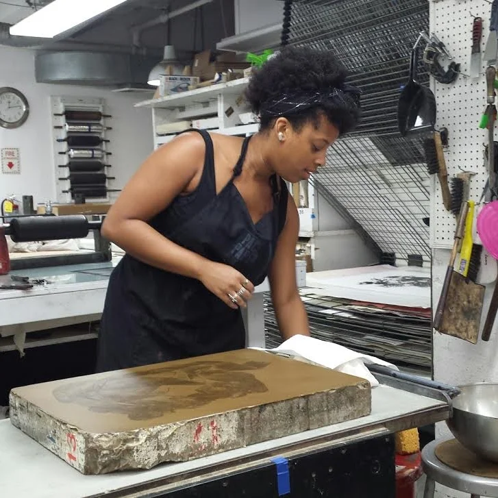 Jazmine Catasus, monitor since 2013 Jazmine received a BA with a printmaking focus from Hunter College. Interned at Dleu Donne, Pace Prints and Deb Chaney Editions. Jazmine can offer members assistance with etching and lithography. She is also a papermaker. 