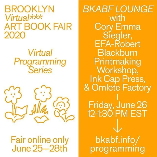 Starts Tomorrow - @endlesseditions #brooklyn #art #book #fair #bkabf // mentioned in @hyperallergic by Dessane Lopez Cassell