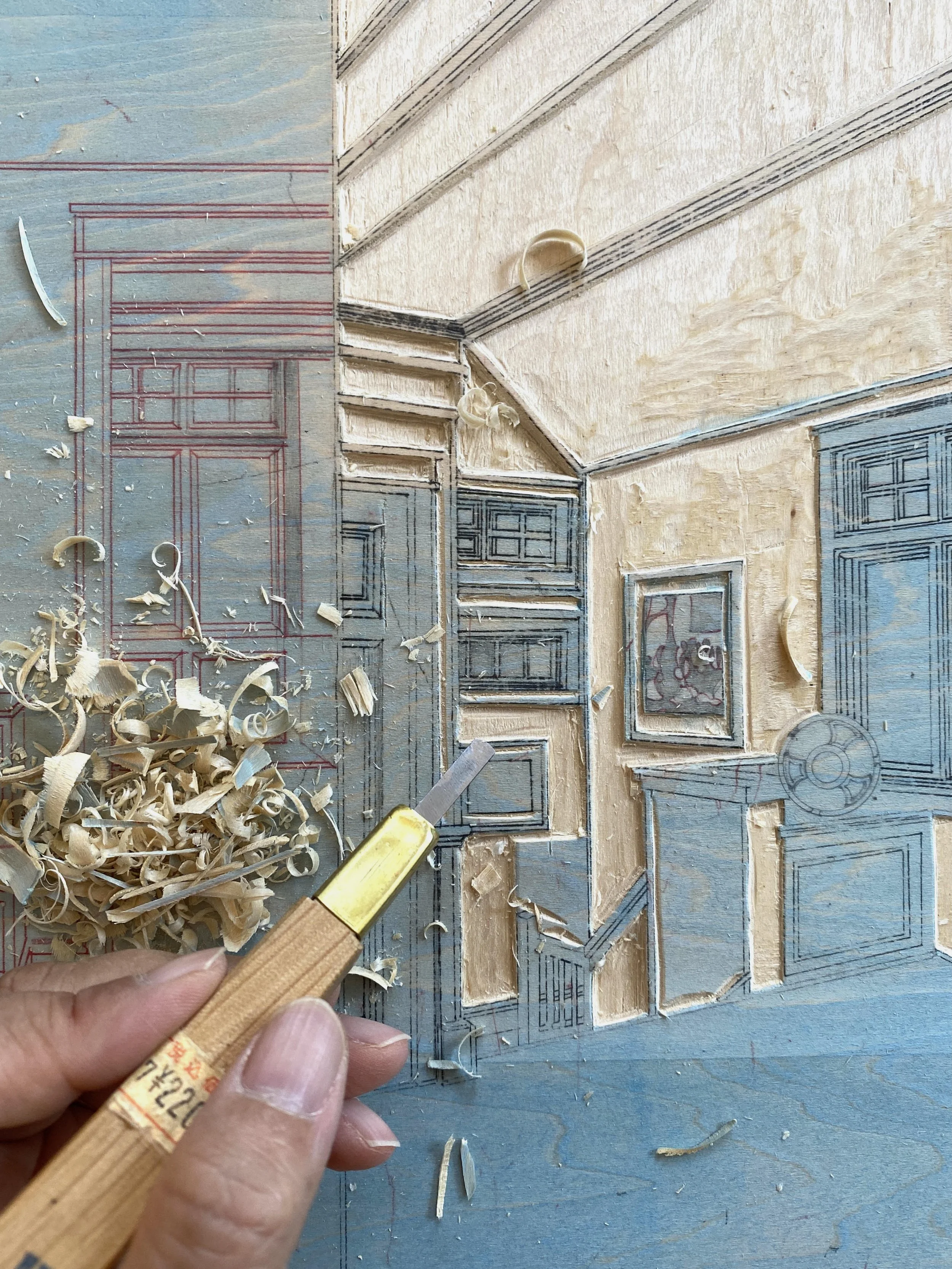 Japanese Woodblock- Online (Zoom) Sessions // March