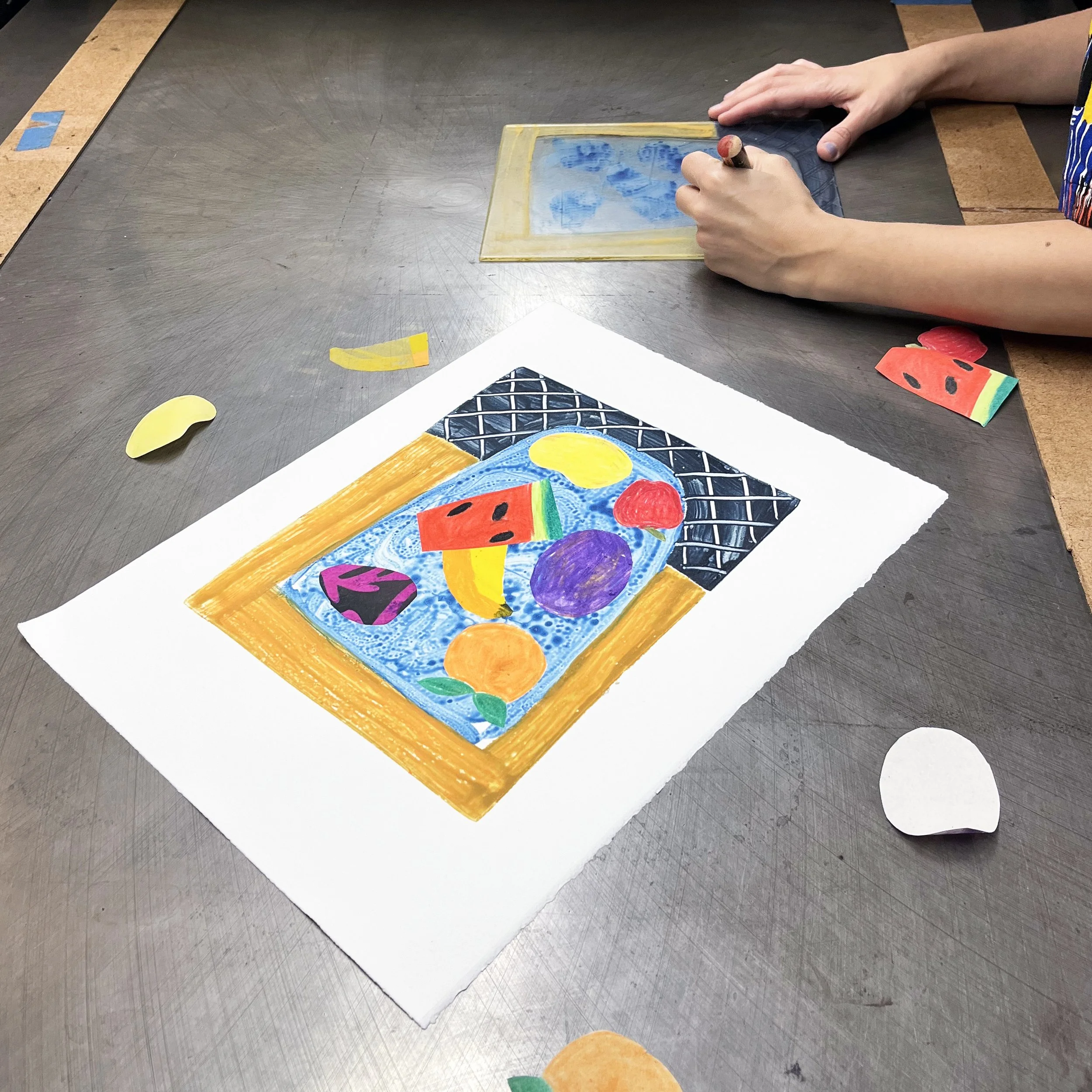 WATERCOLOR MONOTYPE // JULY