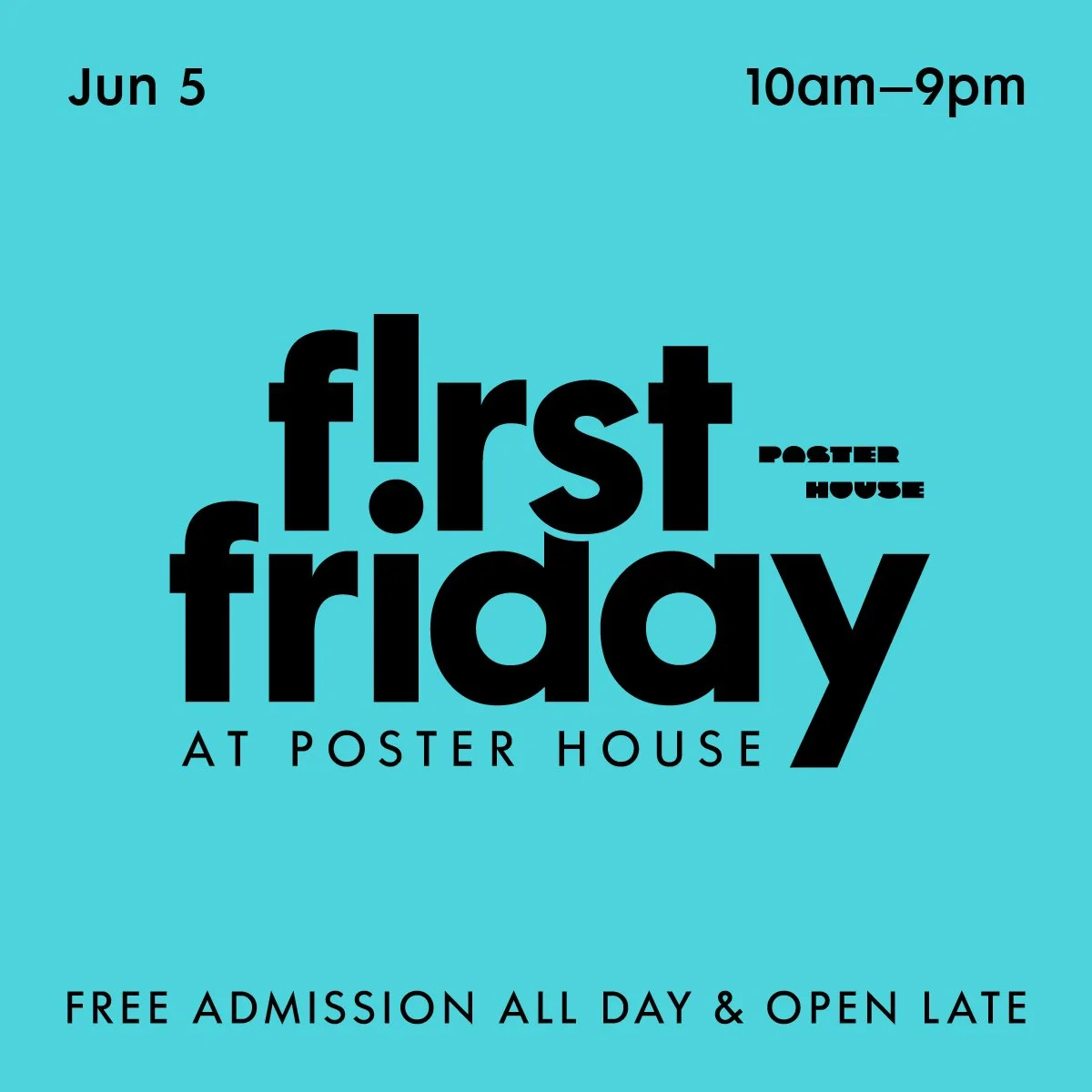 FIRST FRIDAY | Poster House with Khari Johnson