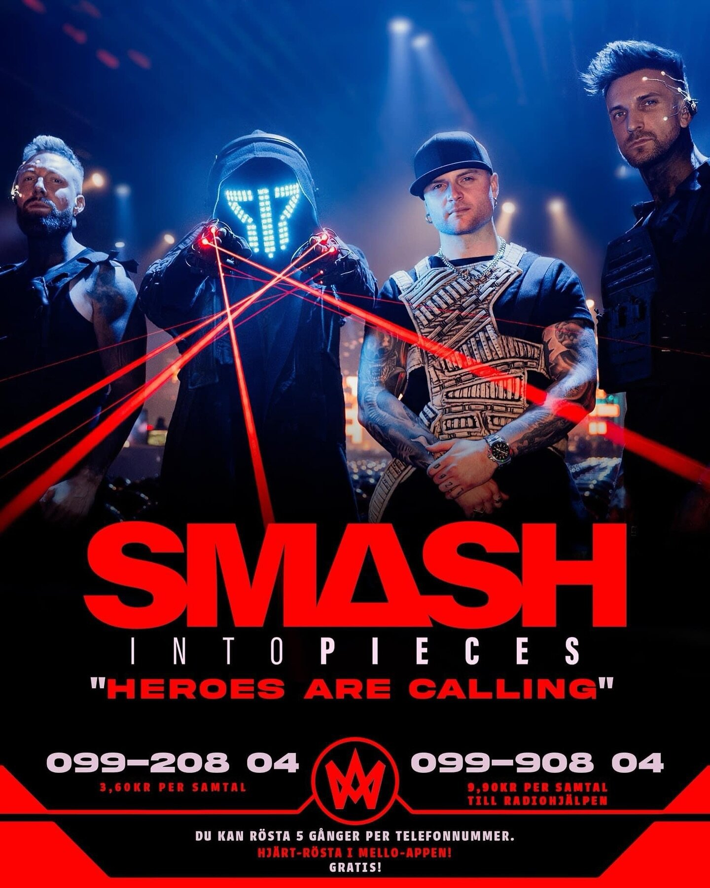 What a journey, tonight&rsquo;s the night! @smashintopiecesofficial in the finals of @melodifestivalen! Don&rsquo;t forget to vote!