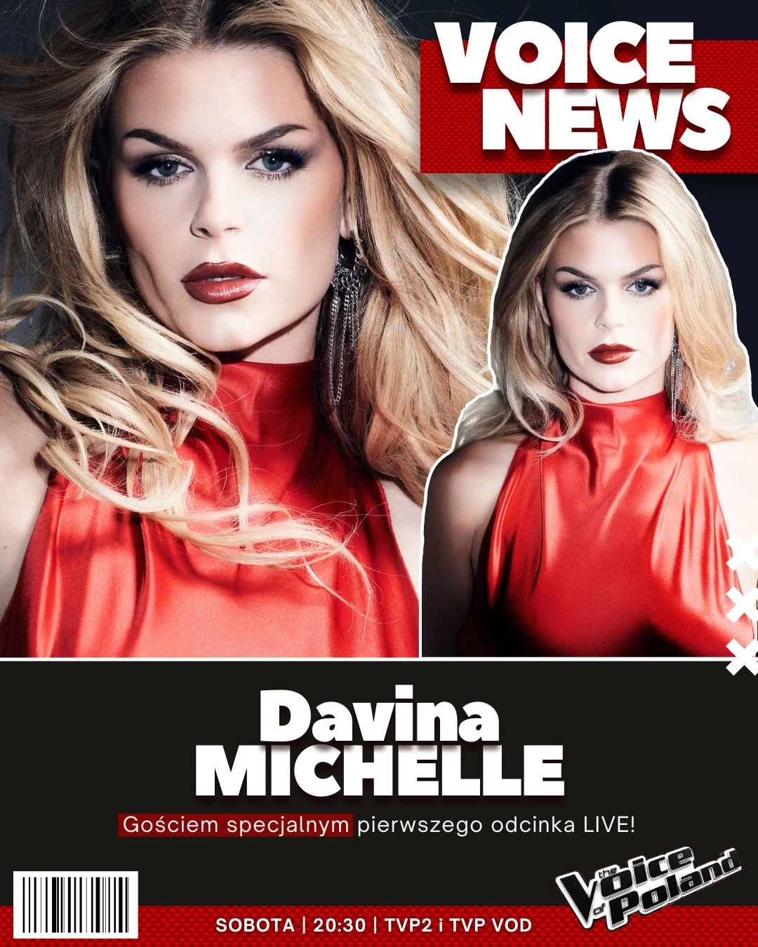 @davinamichelleofficial will perform live on @voiceofpoland this weekend! Tune in to watch her perform What A Woman!