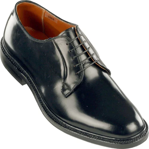 9901 - Alden Plain Toe Blucher - Black Shell Cordovan
