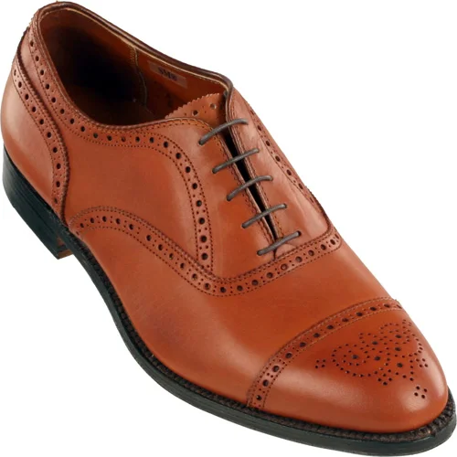 911 - Alden Medallion Tip Bal - Tan