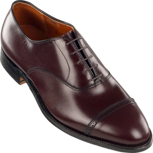 905 - Alden Perforated Straight Tip Bal - Burgundy