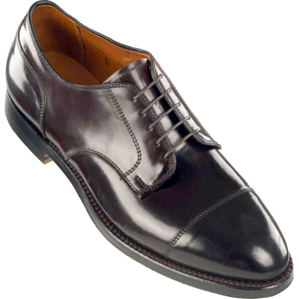 2160 - Alden Straight Tip Blucher - Color 8 Shell Cordovan