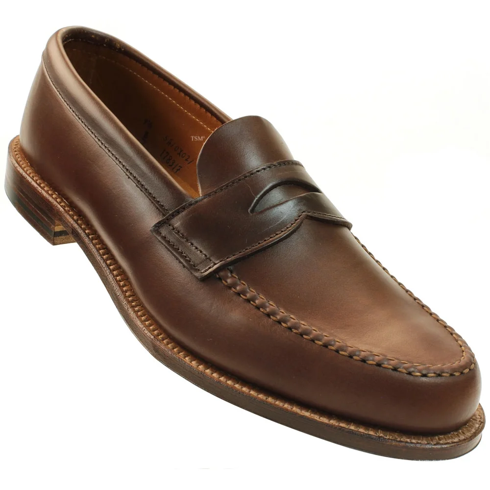 17831F - Alden Leisure Handsewn Unlined Penny Loafer - Brown Chromexcel