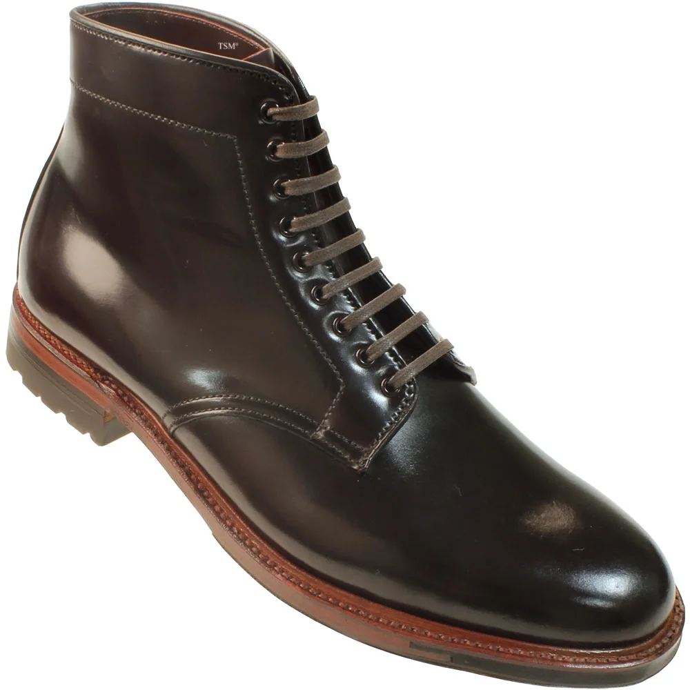 D5825C - Alden 9 Eyelet Plain Toe Commando Boot - Color 8 Shell Cordovan