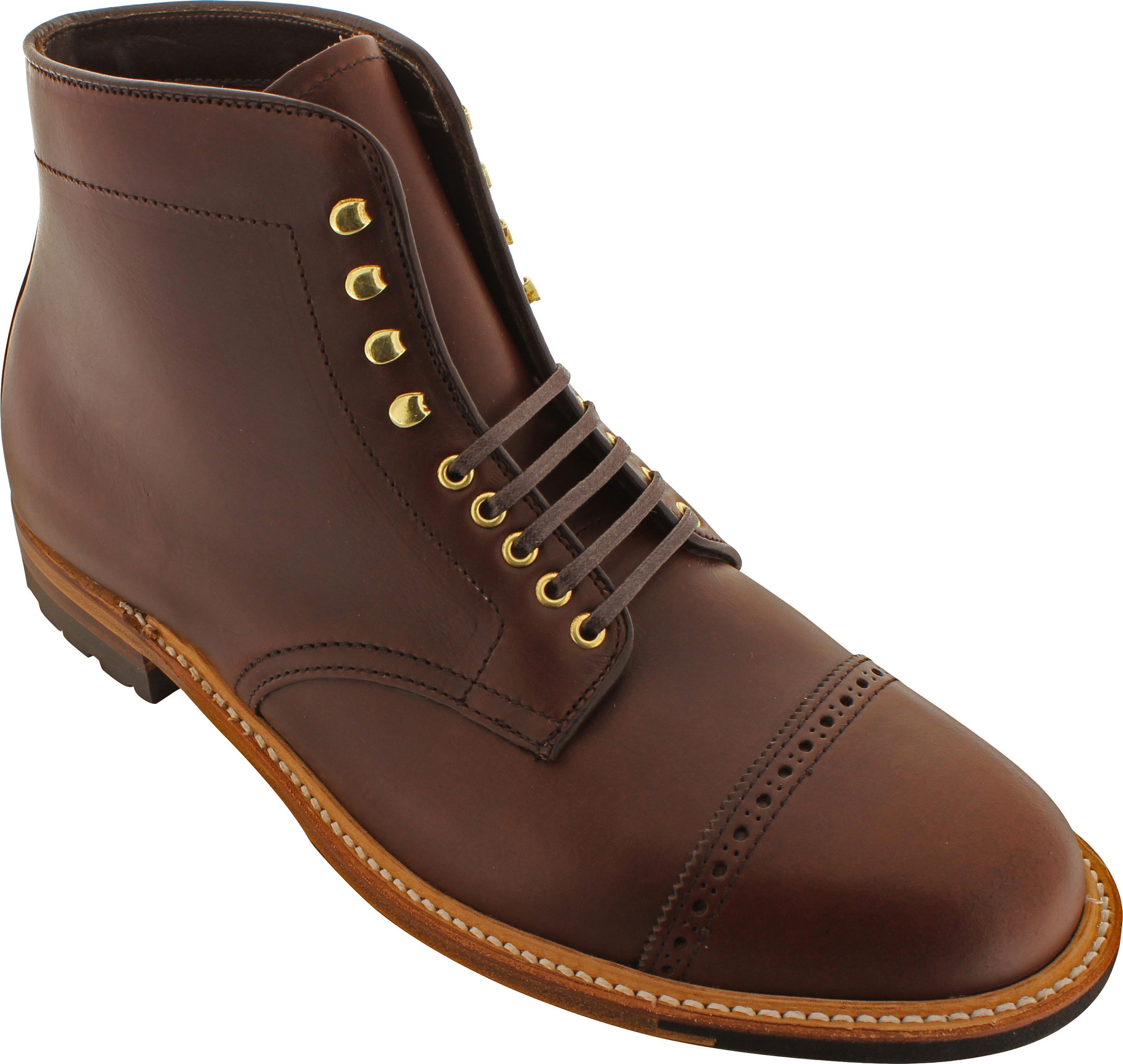 D4811HC - Alden 5 Eyelet PCT Commando Sole Boot - Brown Chromexcel â Color 8