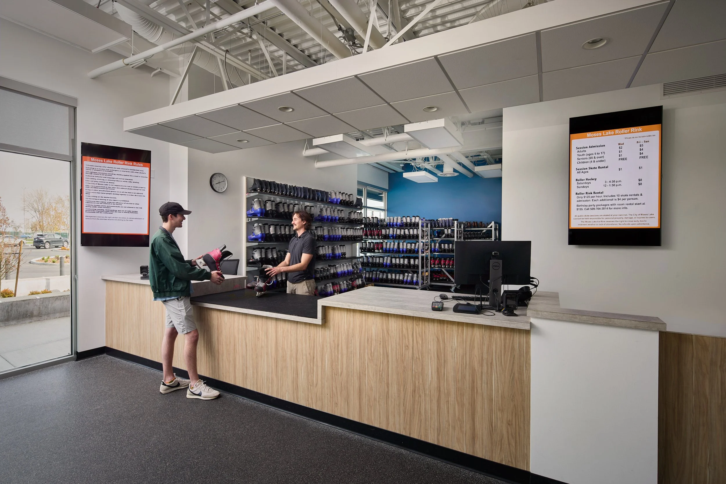 Interior photography Larson Recreation Center